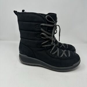 Merrell Snowcreek Cozy Polar Waterproof‎ Snow boots Black Leather Women's 9M